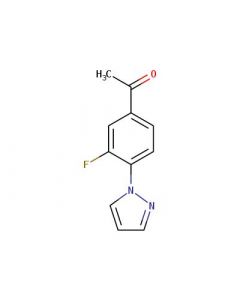 Astatech 3-FLUORO-4-(1-PYRAZOLYL)ACETOPHENONE, 97.00% Purity, 0.25G